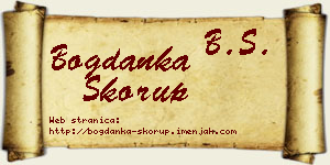 Bogdanka Skorup vizit kartica